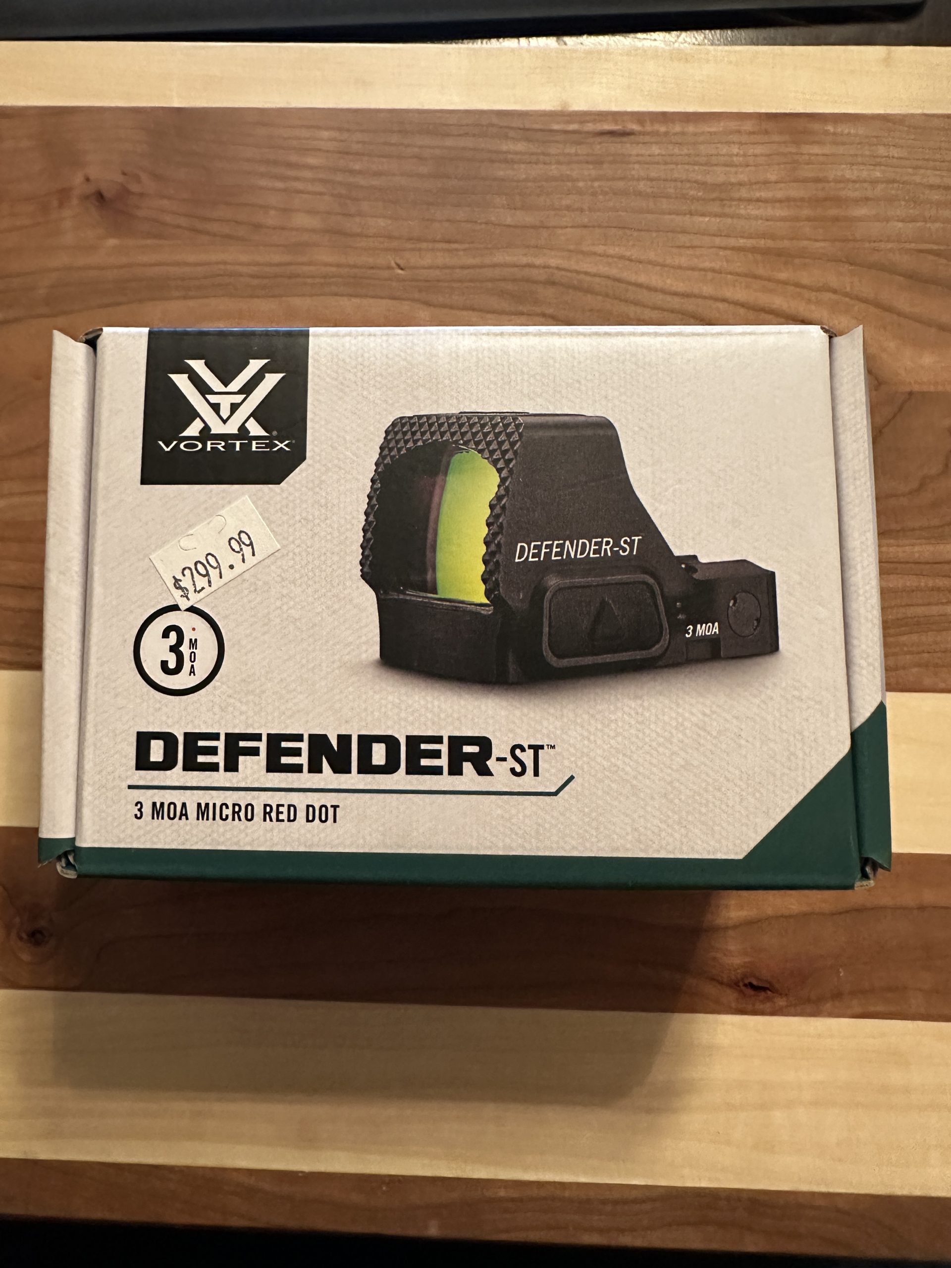 Used Vortex Defender-ST 3MOA micro red dot